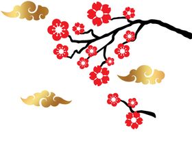 中国风水墨梅