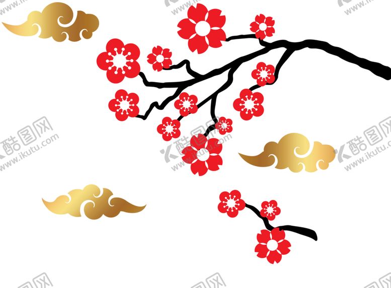 编号：17714405071010017205【酷图网】源文件下载-中国风水墨梅