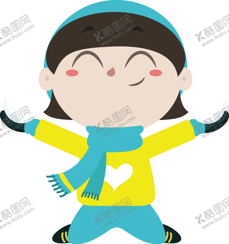 编号：15708610040034408145【酷图网】源文件下载-装冬装的儿童