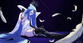 彩色动漫人物插画背景