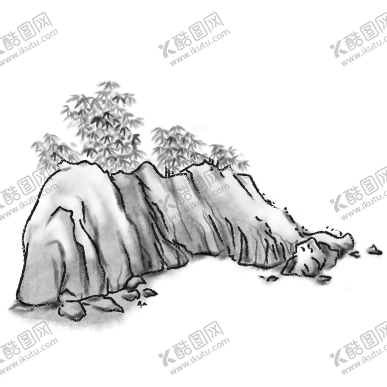 编号：66656703290620127210【酷图网】源文件下载-水墨竹子