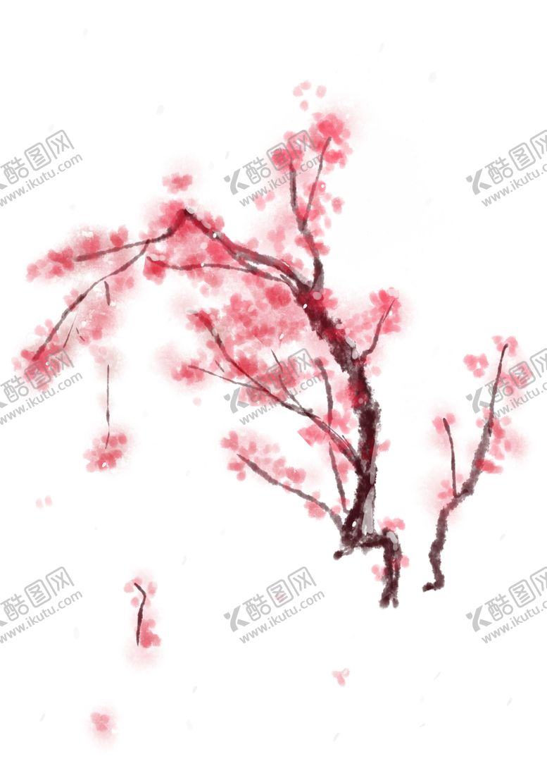 编号：49471610260125403530【酷图网】源文件下载-中国风水墨梅