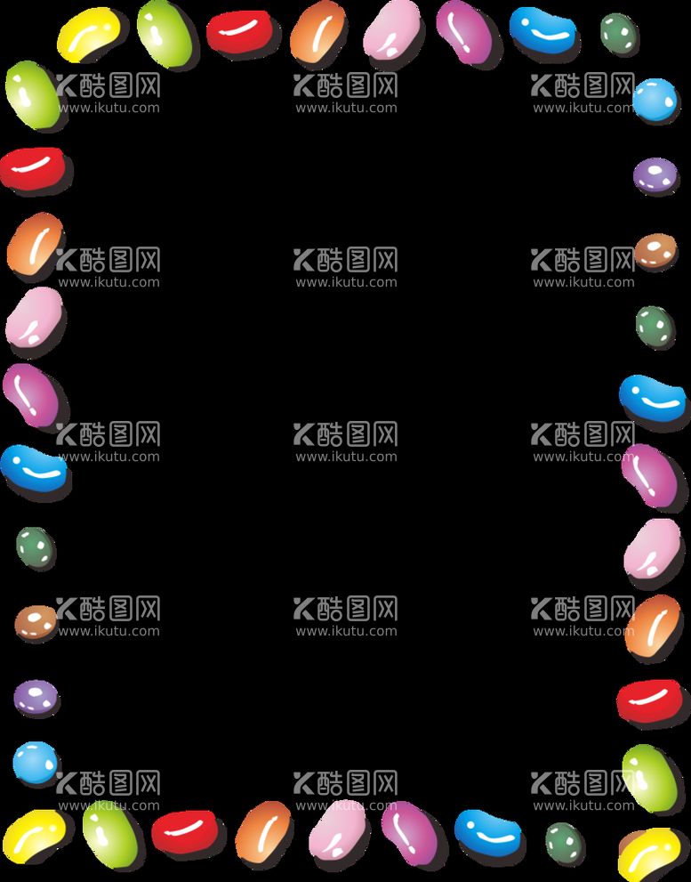 编号：82989910191839232458【酷图网】源文件下载-糖果边框