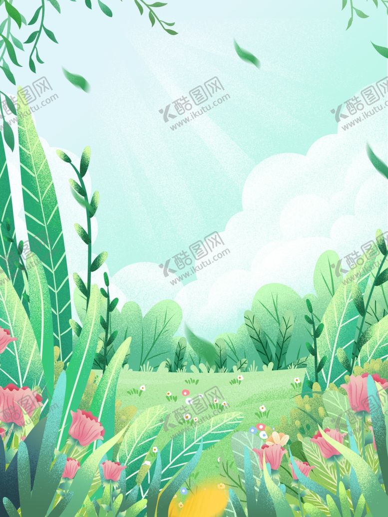编号：52865107090404432279【酷图网】源文件下载-春天清新背景