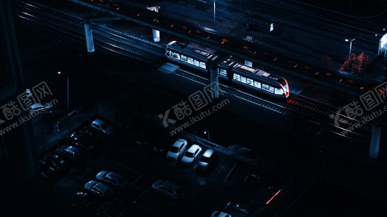 编号：89432210080601589883【酷图网】源文件下载-城市电车夜景灯光风景