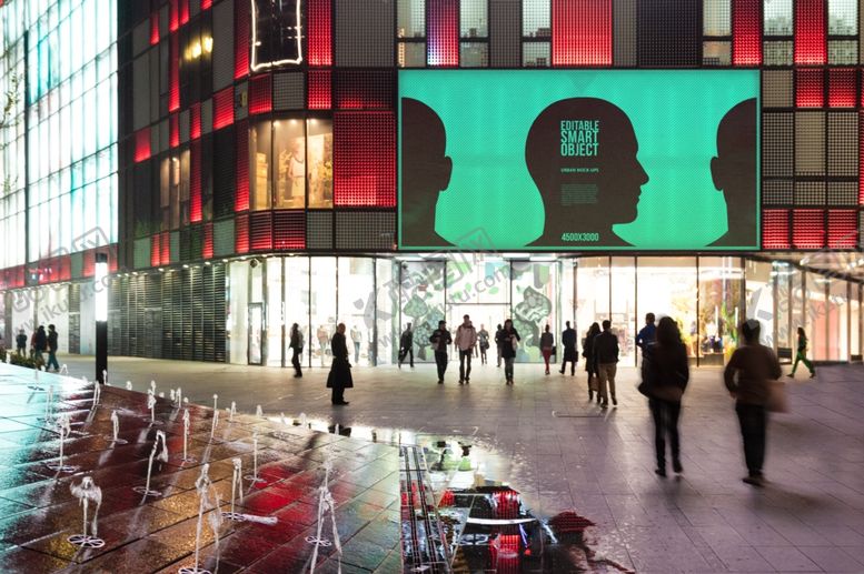 编号：57184109281525017492【酷图网】源文件下载-户外大屏广告展示样机