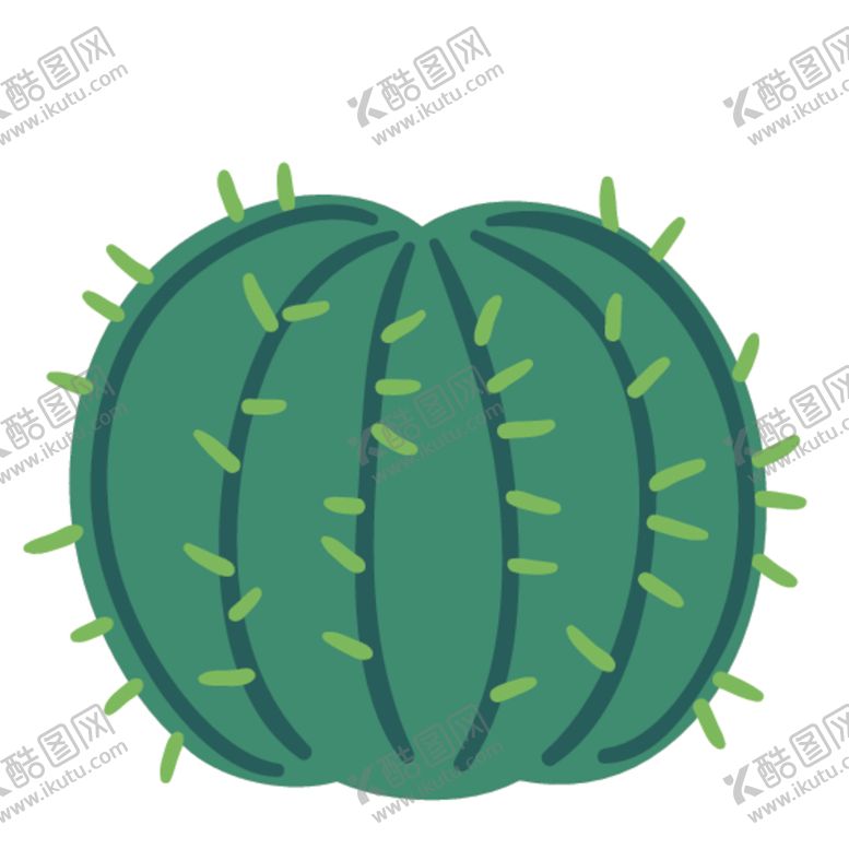 编号：26969110210930265788【酷图网】源文件下载-小清新仙人掌绘画图案