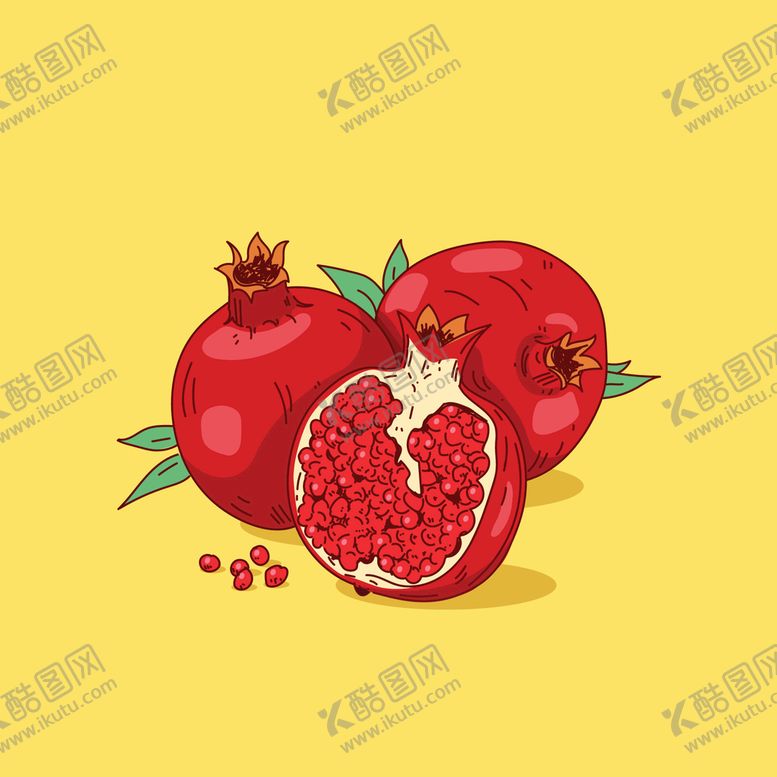 编号：91756001211017112158【酷图网】源文件下载-卡通石榴