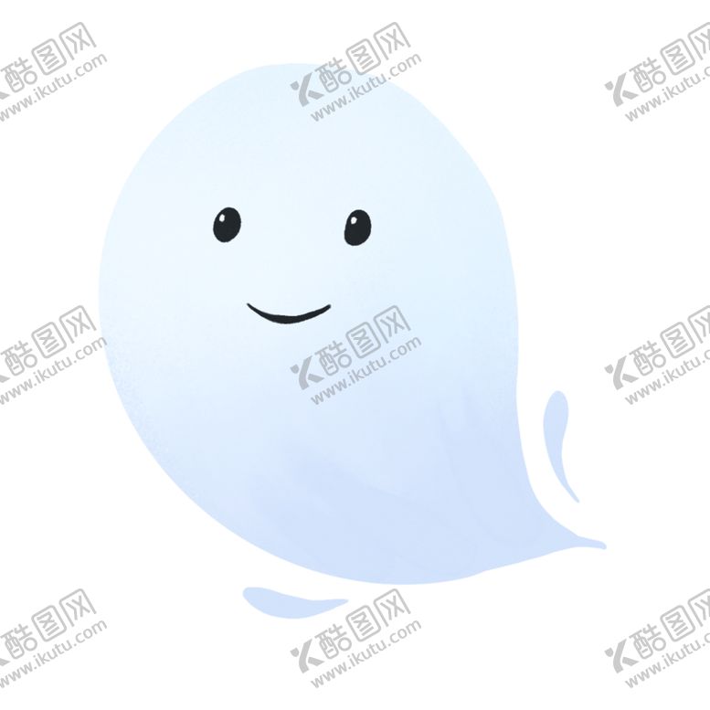 白色吓人幽灵精美恐怖素材时尚背景恐怖角