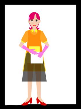 手绘女孩女人漂亮优雅美