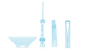 新中式建筑线稿