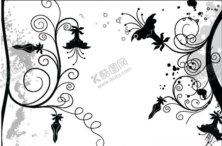 编号：13257109221751566270【酷图网】源文件下载-黑色条纹黑色纹理郁金香