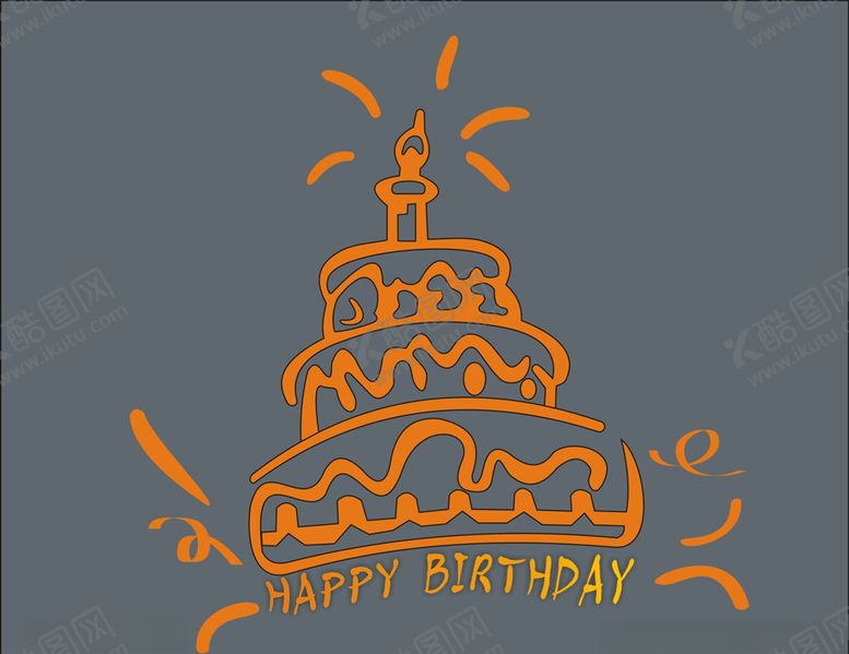 编号：77662711011535082532【酷图网】源文件下载-蛋糕矢量图CDRX4生日快乐
