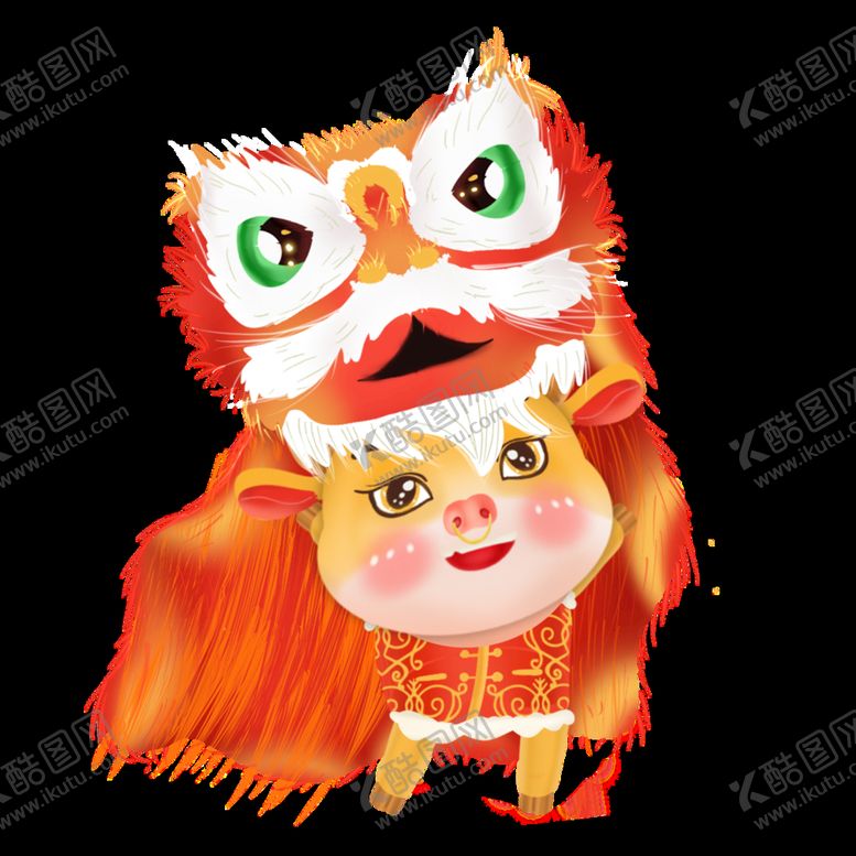 编号：27036909250546082865【酷图网】源文件下载-牛年卡通