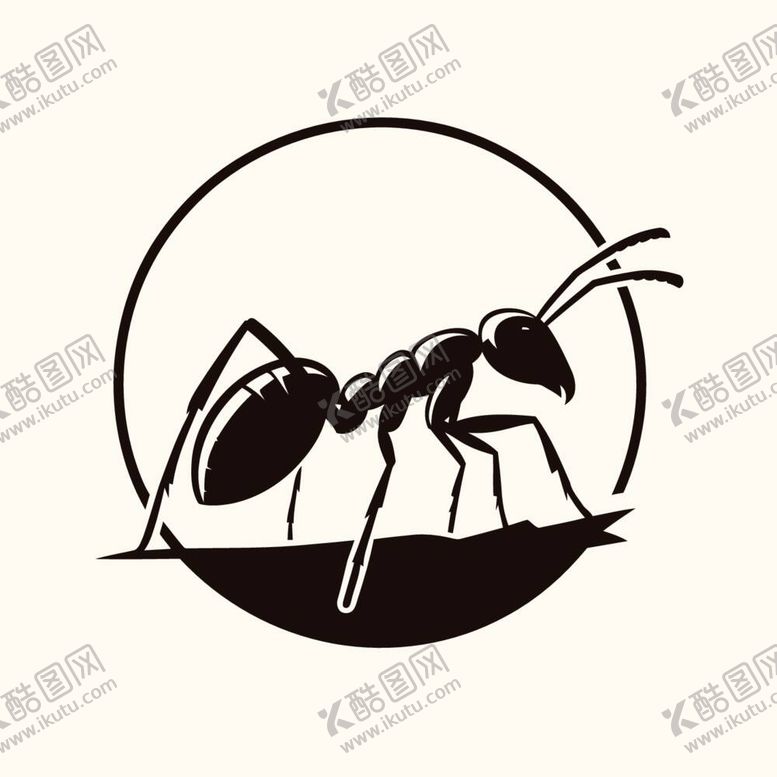 编号：60080912032234472293【酷图网】源文件下载-小蚂蚁剪影设计