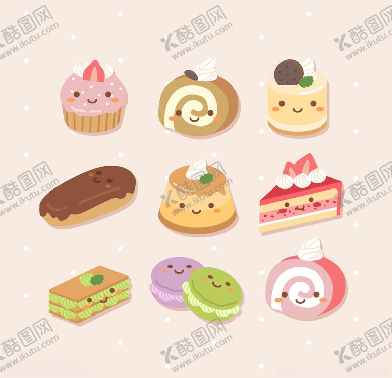 编号：81592507130720286127【酷图网】源文件下载-可爱食物