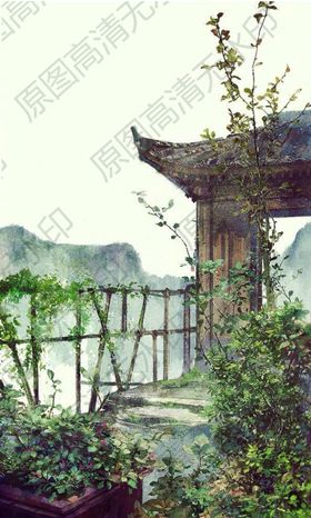 古风隐居小院