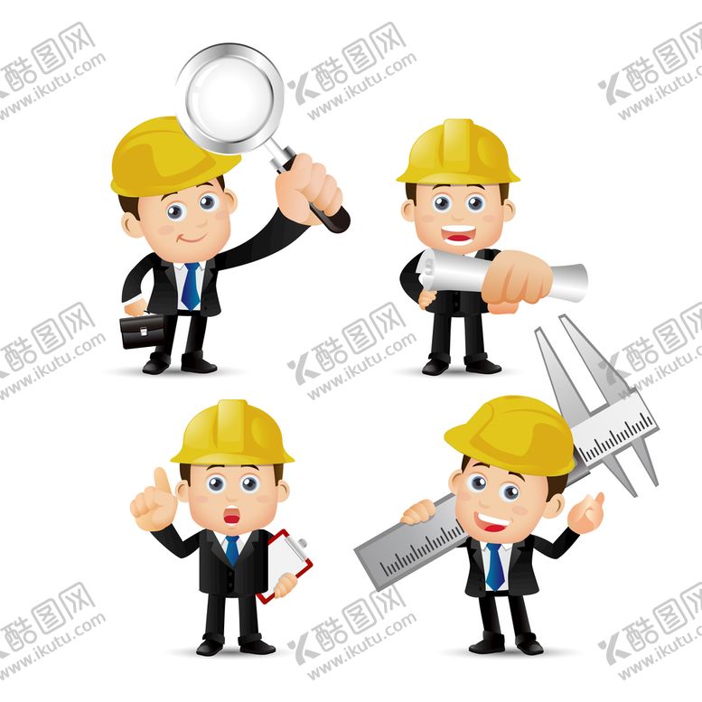 编号：01372509181442414193【酷图网】源文件下载-卡通建筑工人