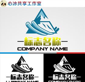 雪山漂流logo标志