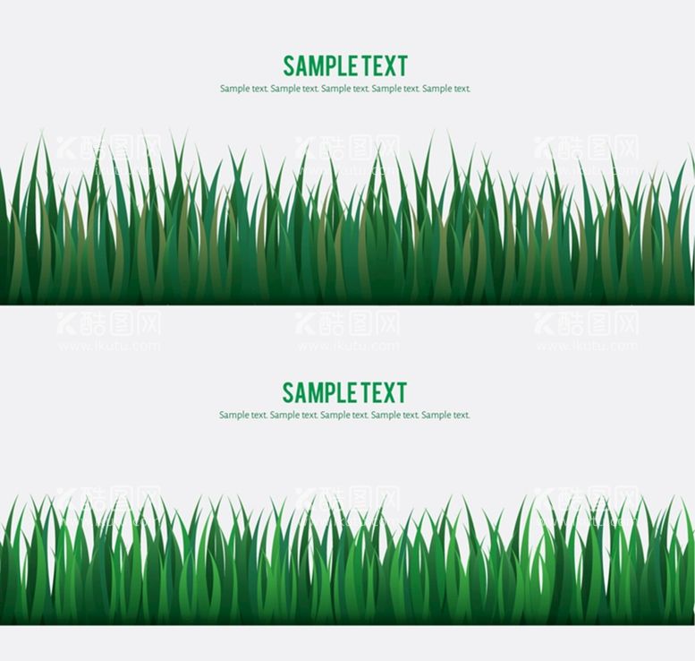 编号：95170411030820374815【酷图网】源文件下载-绿色草丛矢量