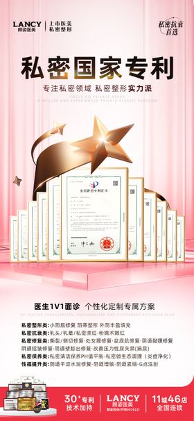 私密医美专利活动海报