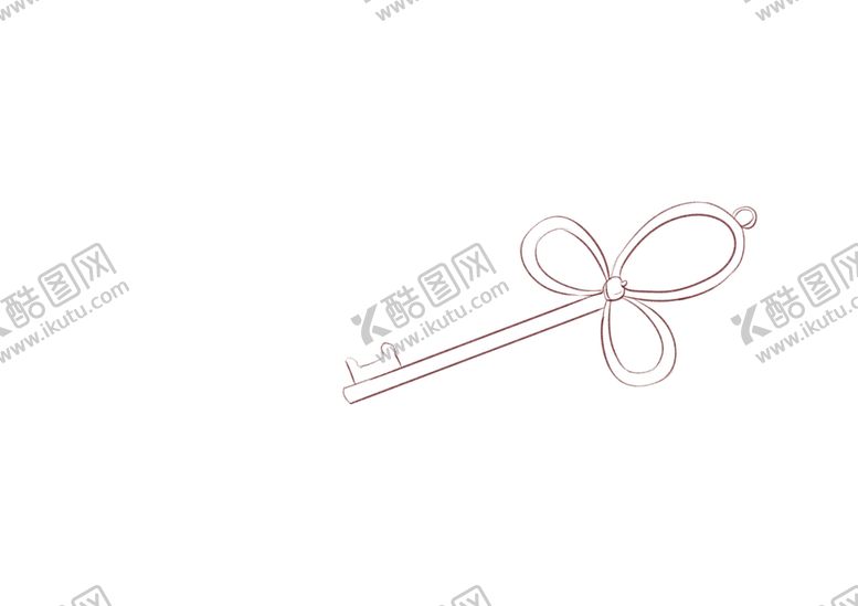 编号：52461009242309281023【酷图网】源文件下载-插画线稿钥匙