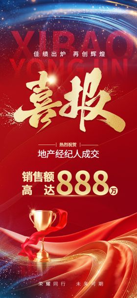 成交喜报海报