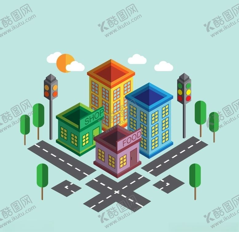 编号：21721205081414079217【酷图网】源文件下载-城市位图