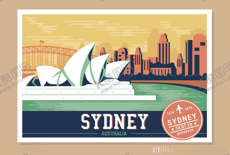 编号：51209710100433278425【酷图网】源文件下载-悉尼歌剧院海报