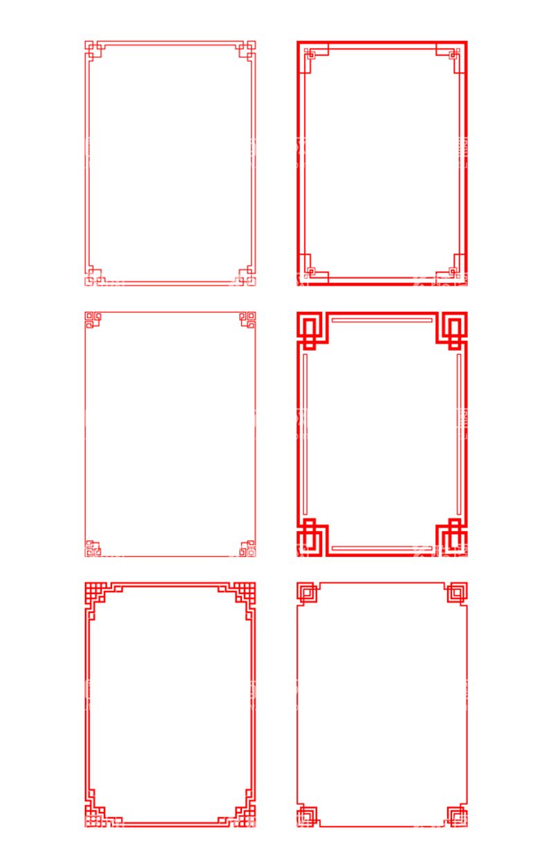 编号：75421809200844379324【酷图网】源文件下载-中国风边框