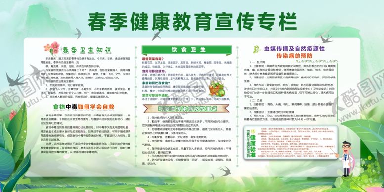 编号：96811707052127406209【酷图网】源文件下载-夏季健康公益宣传展板素材