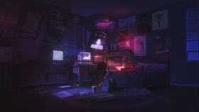 彩色动漫人物插画背景