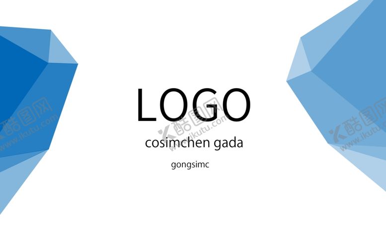 编号：37317304040940043748【酷图网】源文件下载-蓝色背面名片