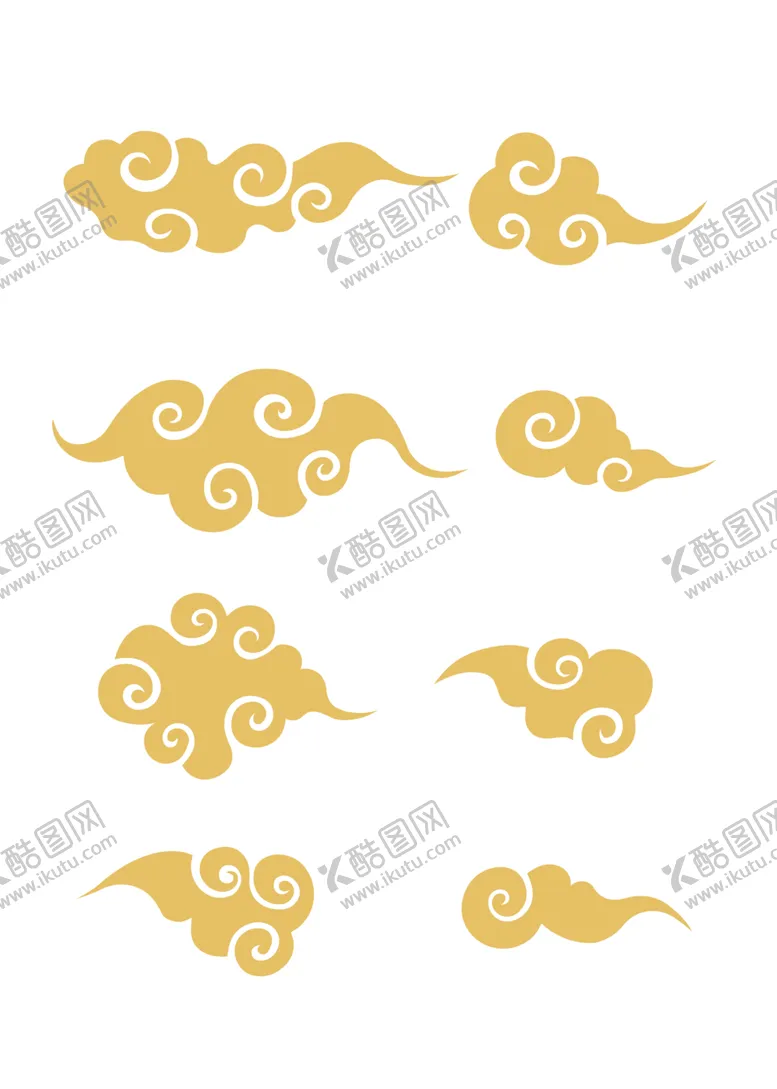 编号：44449504070942178257【酷图网】源文件下载-中国风祥云图案花纹底纹PNG