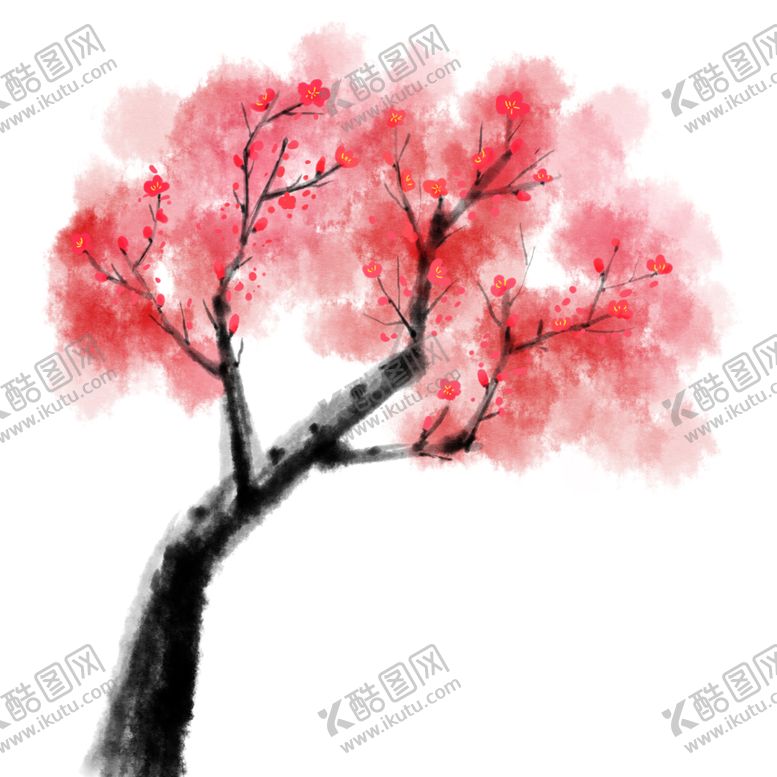 编号：86428307040342495445【酷图网】源文件下载-中国风水墨梅