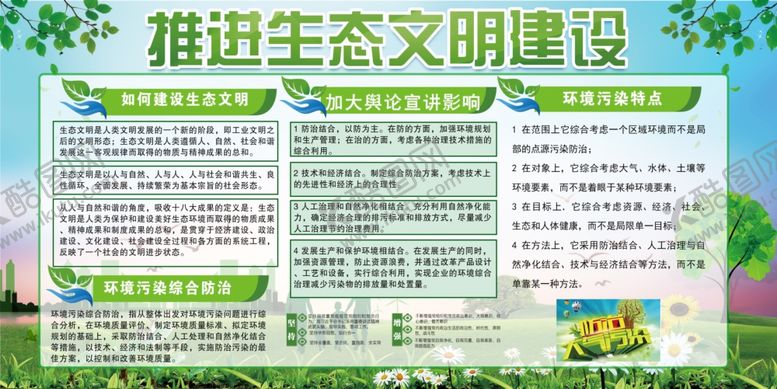 编号：95779907132001312369【酷图网】源文件下载-环保展板