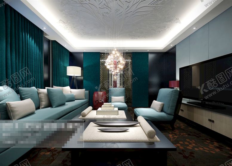 编号：95769011010920289809【酷图网】源文件下载-客厅效果图