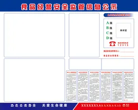 食品安全监管信息公示栏