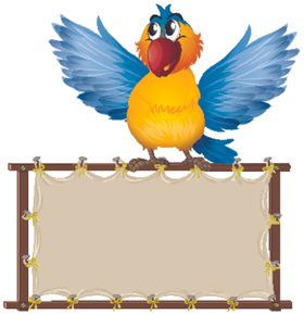 卡通动物文本框