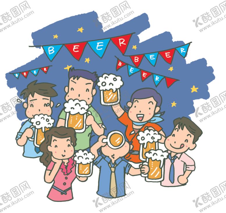 编号：62470709251501284663【酷图网】源文件下载-朋友聚会卡通