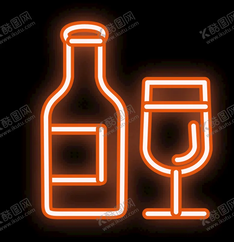 编号：82908206271525223775【酷图网】源文件下载-葡萄酒霓虹灯