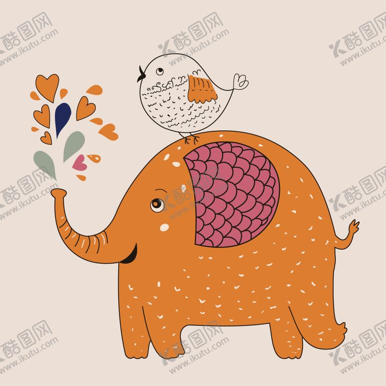 编号：23279002131426489843【酷图网】源文件下载-大象猫头鹰动物