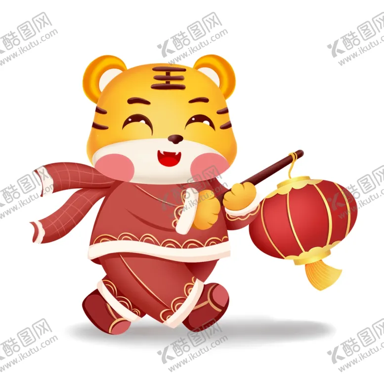 编号：36512402132350197301【酷图网】源文件下载-虎年卡通形象
