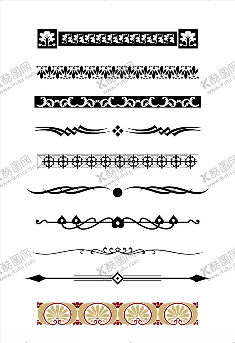编号：41630006170118482648【酷图网】源文件下载-欧式花纹欧式边框欧式花边