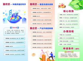 三色三折页反