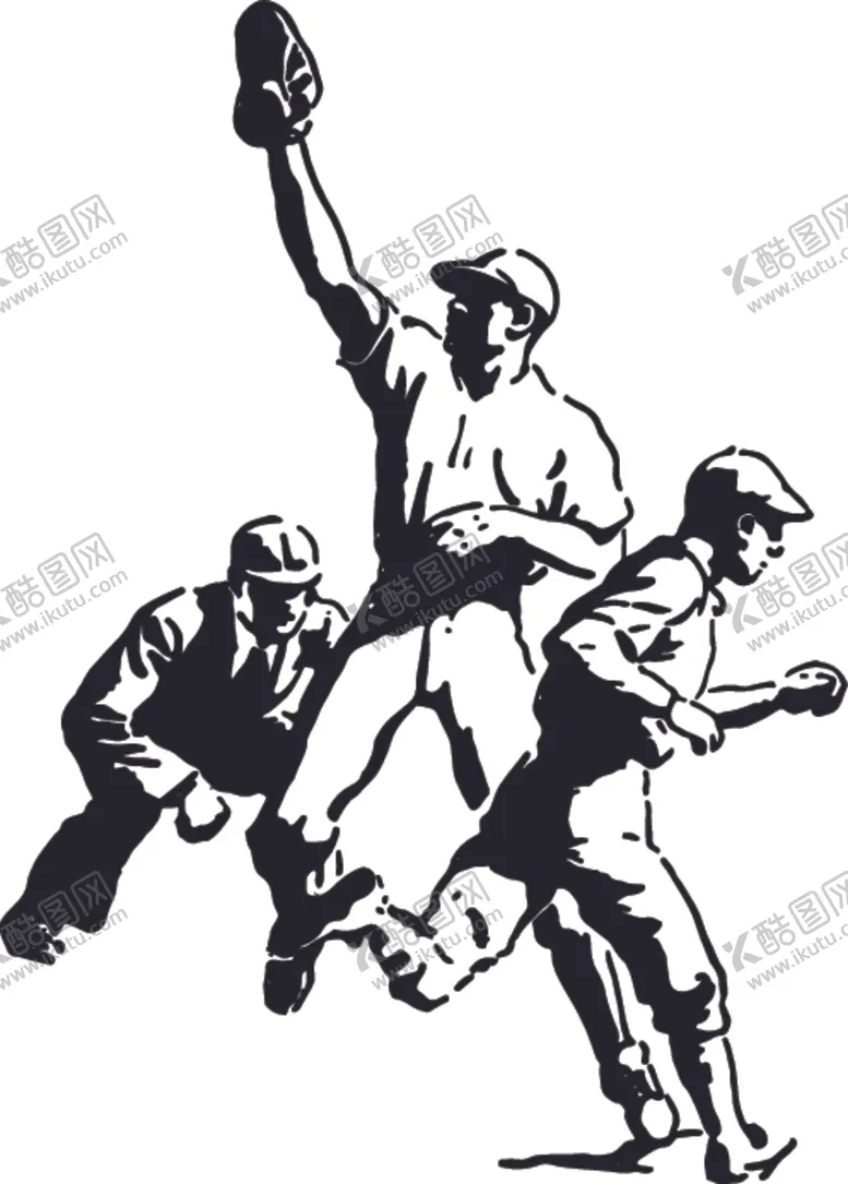 编号：54037403280114027400【酷图网】源文件下载-手绘棒球运动