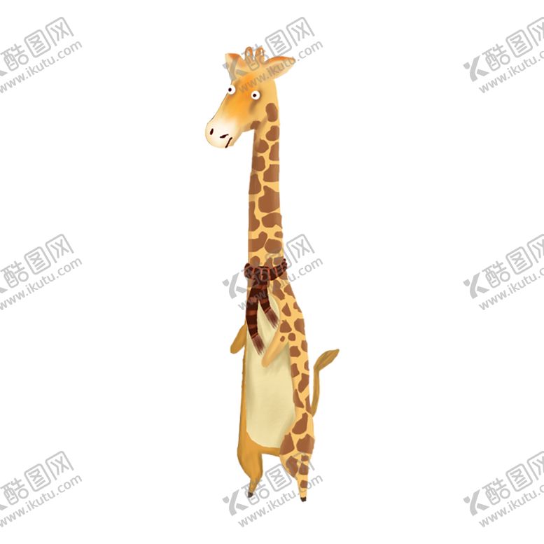 编号：49898207040102178139【酷图网】源文件下载-卡通长颈鹿