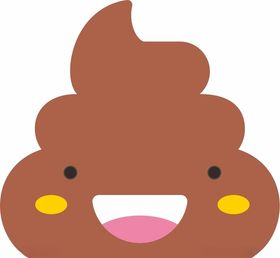 卡通翔屎粑粑手绘图案