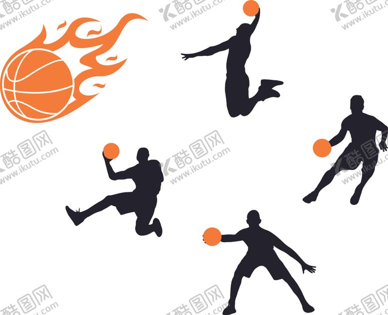 编号：72252310310445574905【酷图网】源文件下载-打篮球矢量图