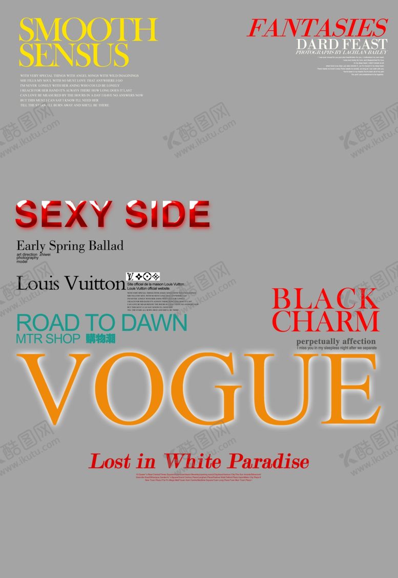 编号：83292209261003351536【酷图网】源文件下载-欧美时尚杂志风格相册PSD模板